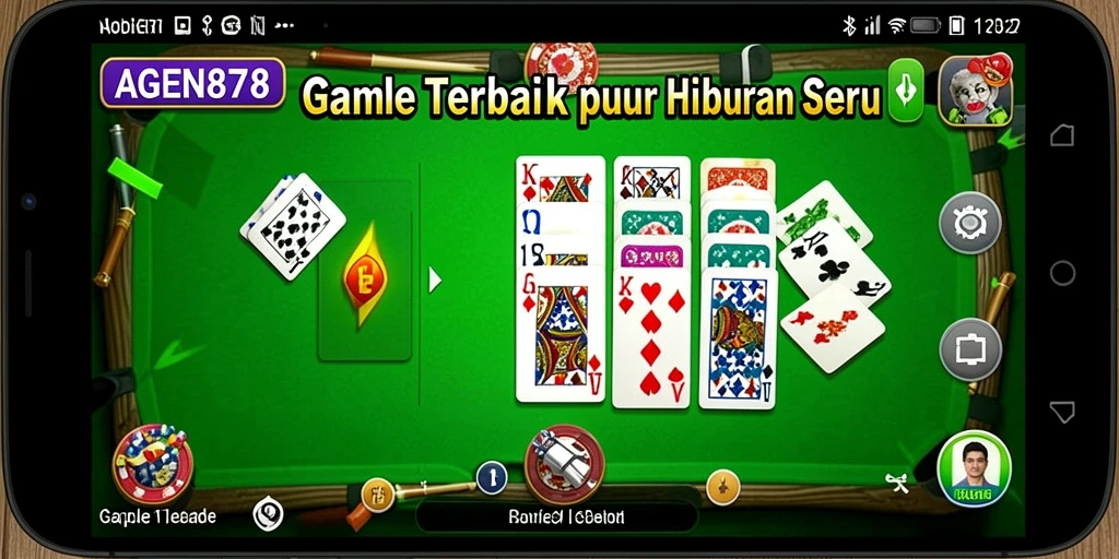 Screenshot AGEN878 menampilkan suasana seru permainan Gaple.