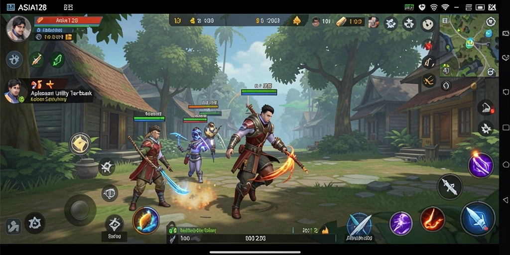 Screenshot ASIA128 menampilkan antarmuka pengguna yang menarik dan fungsional.