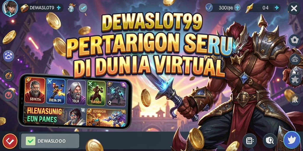 Screenshot gameplay DEWASLOT99 yang menampilkan pertarungan seru antar karakter.