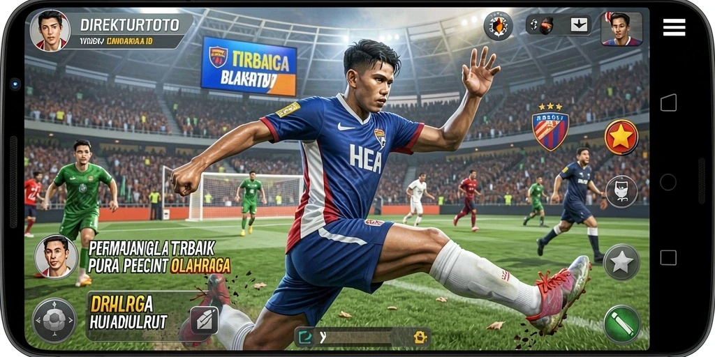 Tampilan seru gameplay DIREKTURTOTO dalam aksi olahraga.