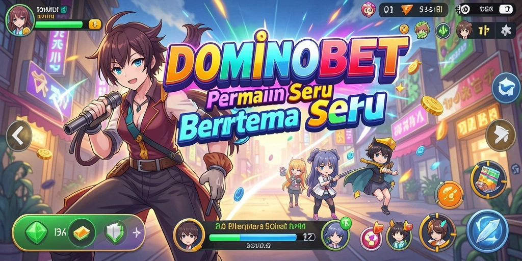 Gameplay seru dari DOMINOBET dengan karakter Anime menarik.