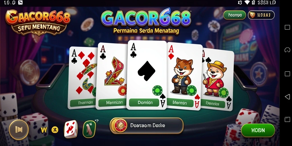 Tampilan gameplay GACOR668 yang seru dan menantang.