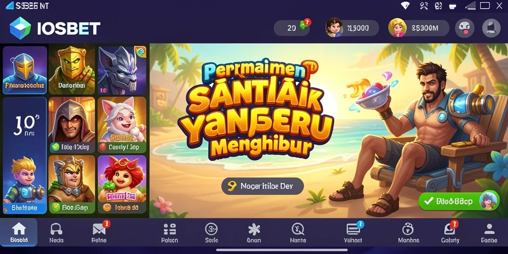 Screenshot utama IOSBET menunjukkan gameplay yang menarik dan mengasyikkan.