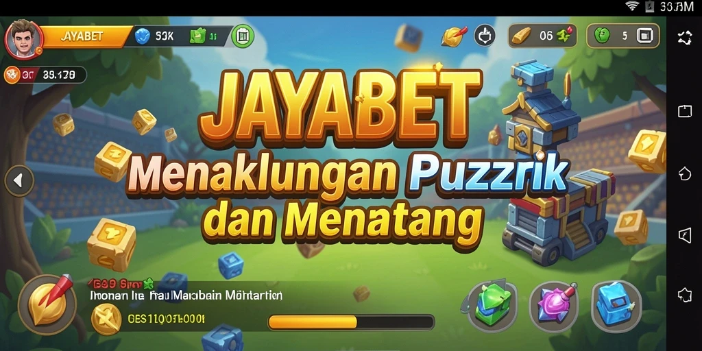 Screenshot gameplay JAYABET menampilkan tantangan puzzle yang seru.
