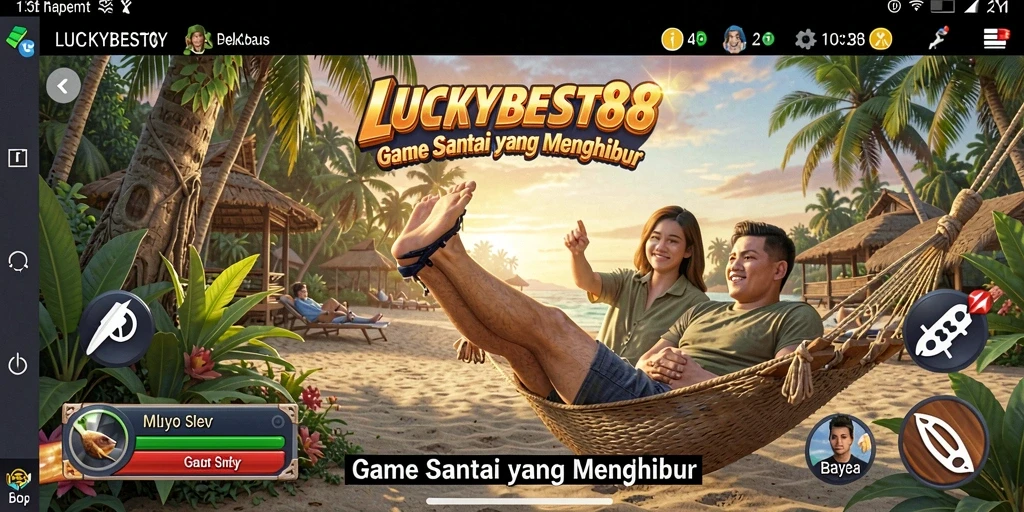 Tampilan gameplay seru dan penuh warna dari LUCKYBEST88.