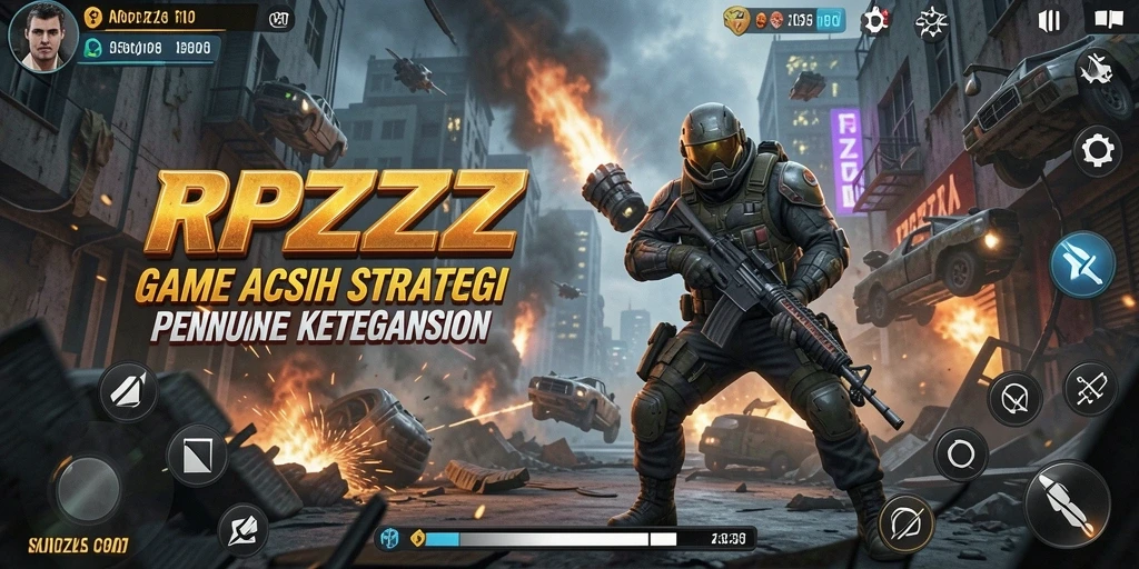 Tampilan screenshot RPZZZ menampilkan aksi seru dalam misi TPS.