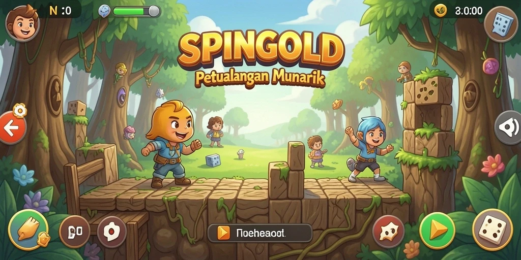 Tampilan gameplay SPINGOLD dengan tantangan Puzzle yang menarik.