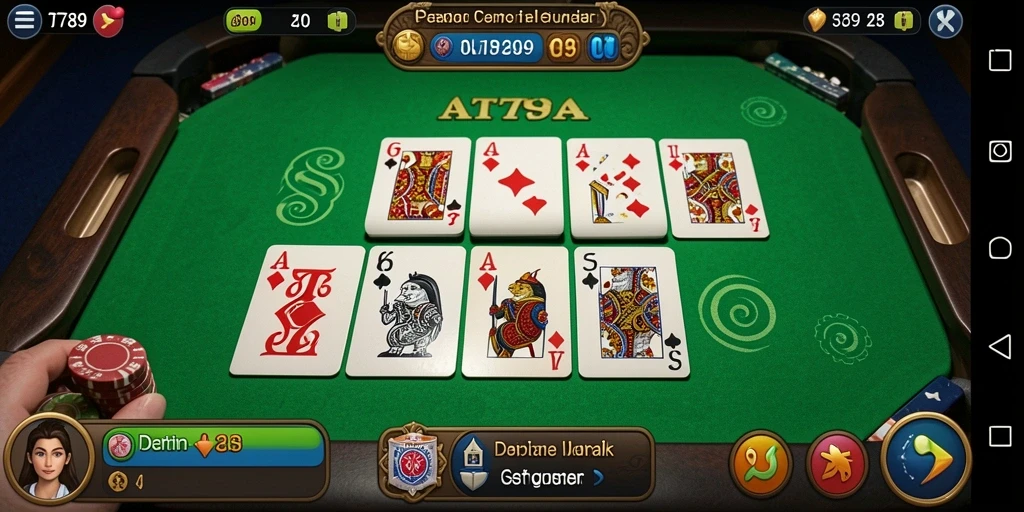 Tangkapan layar ST789 menampilkan permainan domino yang menyenangkan.